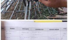 Kurangnya Pengawasan Peroyek Irigasi Karanggedang: Besi “Kurus” Tetap Dicor Tanpa tanpa lantai kerja dan  Pembongkaran